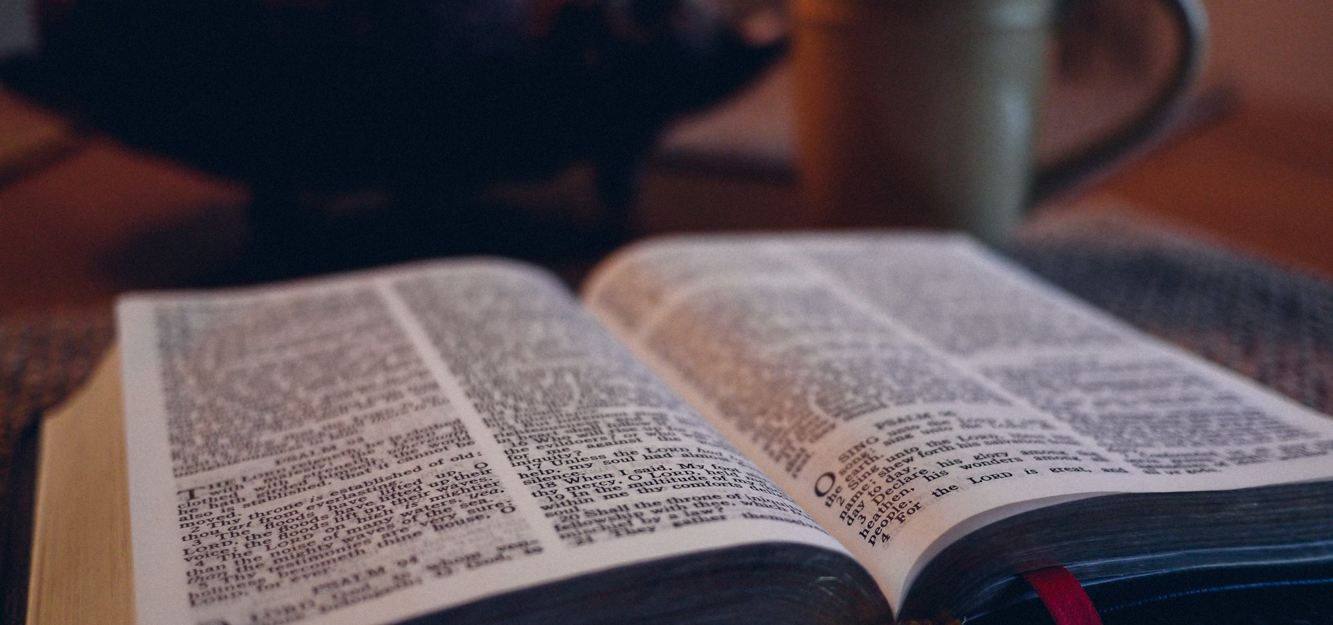 An open Bible